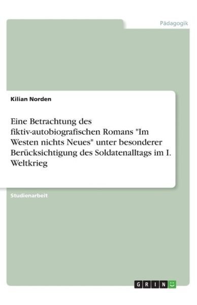 Cover for Norden · Eine Betrachtung des fiktiv-auto (Book)