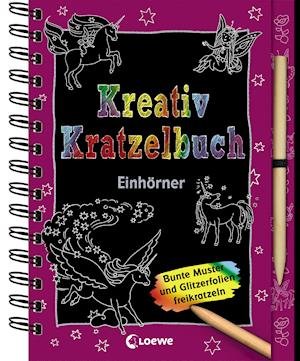Cover for Kreativ-Kratzelbuch · Einhörner (Bog)