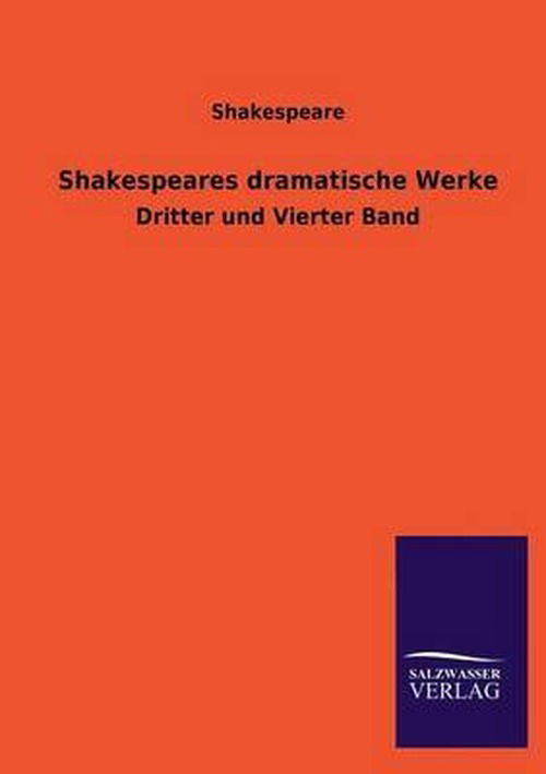 Cover for Shakespeare · Shakespeares Dramatische Werke (Paperback Book) [German edition] (2013)