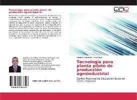 Cover for Gonzàlez · Tecnología para planta piloto (Bok)