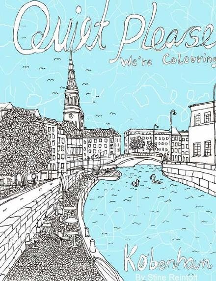 Cover for By Stine Reintoft Reintoft · Quiet Please - We're Coloring Copenhagen (Pocketbok) (2017)
