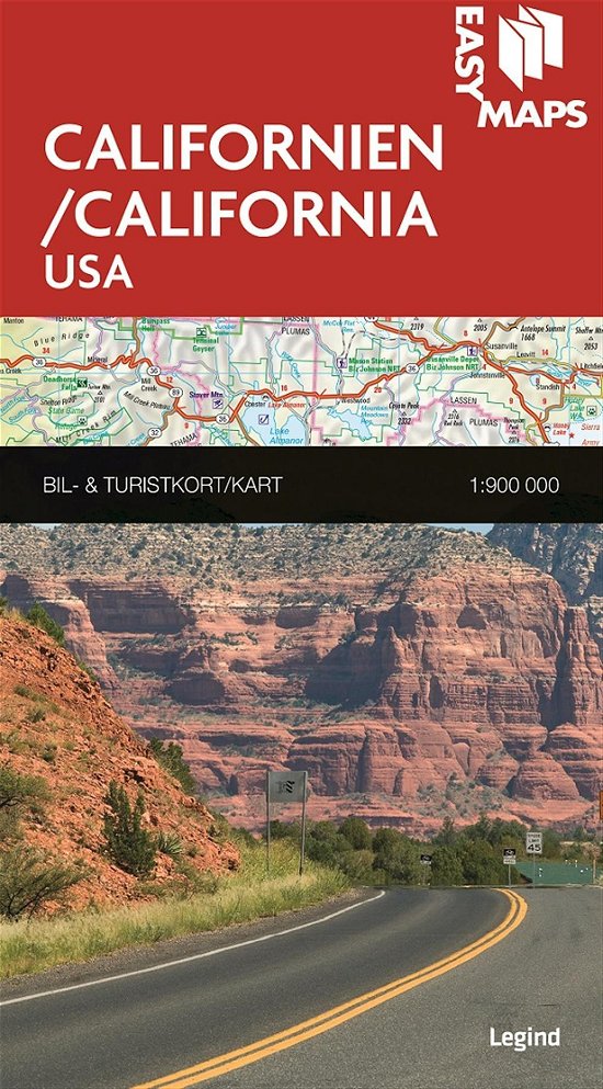 Cover for Legind A/S · Easy Maps - Lande og regioner: Easy Maps - Californien (Map) [1st edition] (2015)