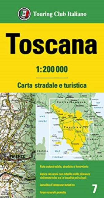 Tuscany - Carta stradale e turistica -  - Książki - Touring - 9788836579747 - 24 lutego 2023