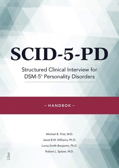 Cover for Michael B. First · SCID-5-PD Handbok (Book) (2023)