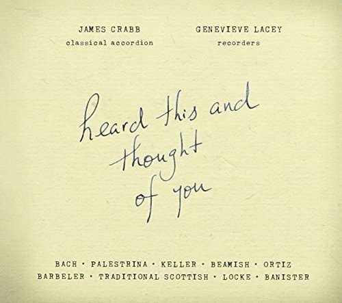 Cover for Genevieve,lacey / Crabb,james · Heard This &amp; Thought of You (CD) (2015)