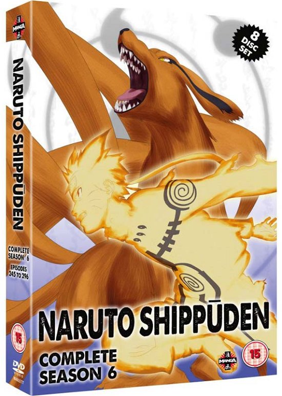 Naruto Shippuden Complete Series 6 Box Set (Episodes 245-296) - Hayato Date - Películas - MANGA ENTERTAINMENT - 5022366577748 - 4 de abril de 2016