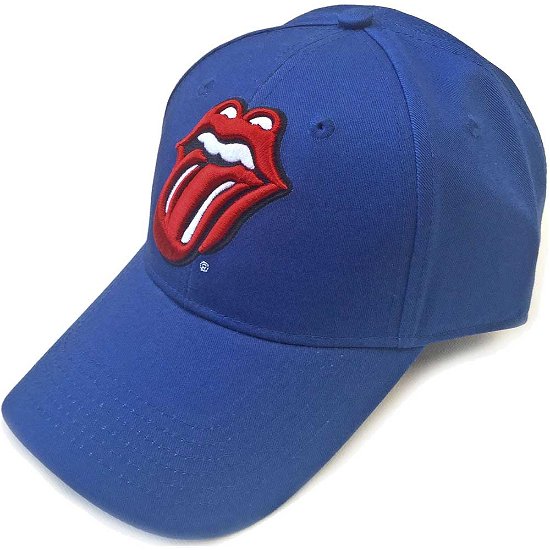 Cover for The Rolling Stones · The Rolling Stones Unisex Baseball Cap: Classic Tongue (Mid Blue) (CLOTHES) [Blue - Unisex edition]