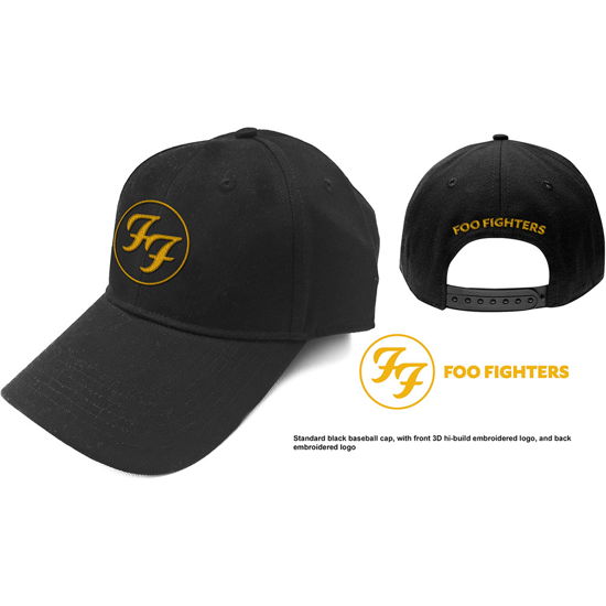 Foo Fighters Unisex Baseball Cap: Circle Logo - Foo Fighters - Koopwaar - ROCK OFF - 5056170676748 - 