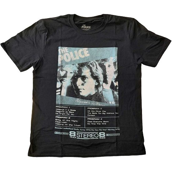 The Police Unisex T-Shirt: Reggatta 8 Track - Police - The - Merchandise -  - 5056561023748 - 