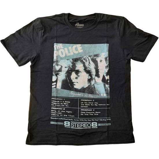 The Police Unisex T-Shirt: Reggatta 8 Track - Police - The - Merchandise -  - 5056561023748 - 