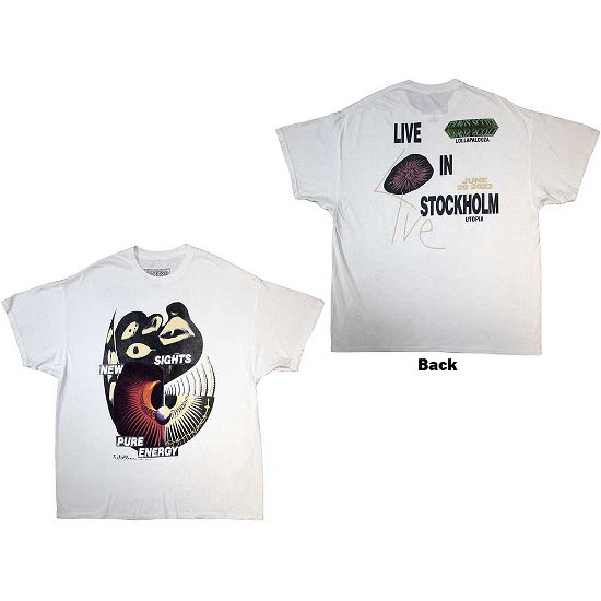 Travis Scott Unisex T-Shirt: Summer Run 2023 Stockholm (Back Print & Ex-Tour) - Travis Scott - Gadżety -  - 5056737244748 - 