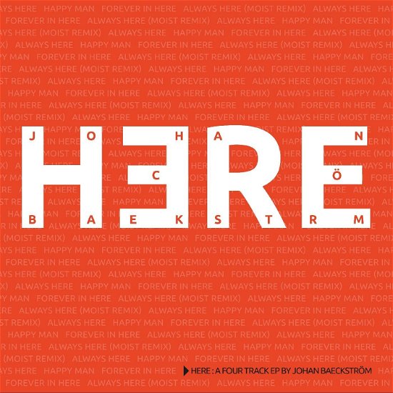 Cover for Johan Baeckstrom · Here (CD) [EP, Limited edition] (2023)