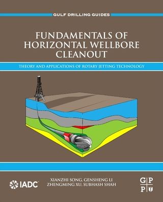 Cover for Song, Xianzhi (Professor of College of Petroleum Engineering. Deputy Director of State Key Laboratory of Petroleum Resources and Prospecting, and the Executive Dean of College of Carbon-neutral Energy, China University of Petroleum (Beijing).) · Fundamentals of Horizontal Wellbore Cleanout: Theory and Applications of Rotary Jetting Technology - Gulf Drilling Guides (Paperback Book) (2022)