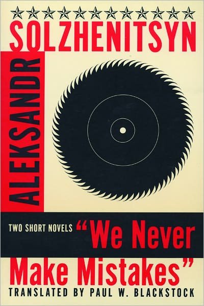 Cover for Aleksandr Isaevich Solzhenitsyn · We Never Make Mistakes: Two Short Stories (Paperback Book) [New edition] (1996)