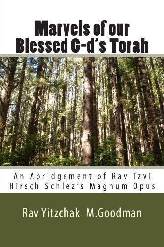 Cover for Rav Yitzchak M Goodman · Marvels of Our Blessed G-d's Torah: an Abridgement of Rav Tzvi Hirsch Schlez's Magnum Opus (Pocketbok) [Volume One edition] (2013)
