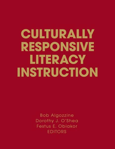 Cover for Bob Algozzine · Culturally Responsive Literacy Instruction (Taschenbuch) (2008)