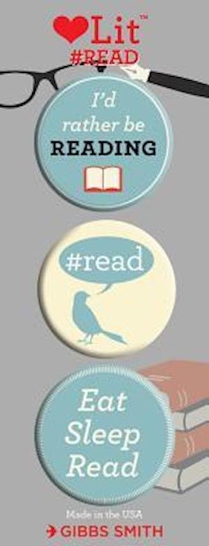 Cover for Gibbs Smith · #Read 3 Badge Set - LoveLit Button Assortment (N/A) (2018)