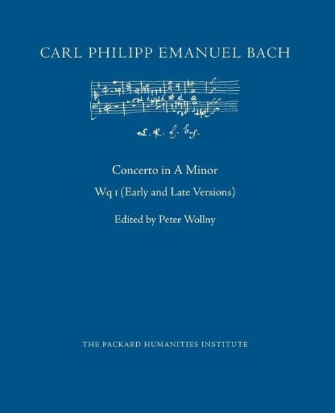 Cover for Carl Philipp Emanuel Bach · Concerto in a Minor, Wq 1 (Taschenbuch) (2014)