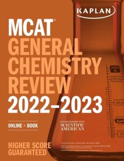 Cover for Kaplan Test Prep · MCAT General Chemistry Review 2022-2023: Online + Book - Kaplan Test Prep (Paperback Book) (2021)