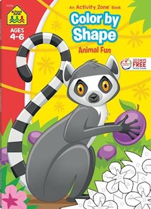 School Zone Color by Shape Animal Fun Workbook - School Zone - Books - School Zone Publishing Company - 9781681474748 - March 1, 2023