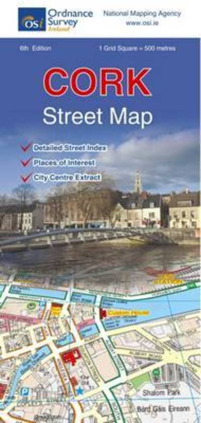 Cover for Ordnance Survey Ireland · Cork Street Map - Irish Street Maps (Kort) [6 Revised edition] (2016)