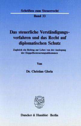 Cover for Gloria · Das steuerliche Verständigungsve (Book) (1988)