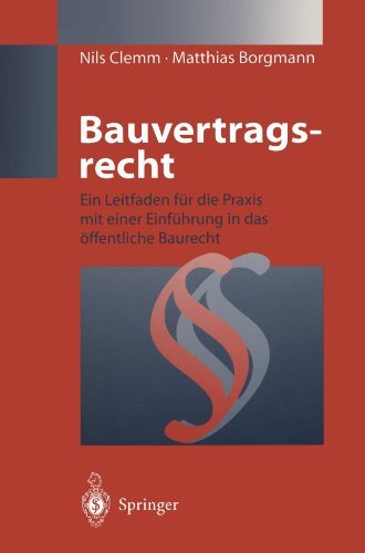 Cover for Nils Clemm · Bauvertragsrecht (Paperback Bog) [Softcover Reprint of the Original 1st Ed. 1998 edition] (2011)
