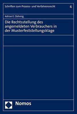 Cover for Oehmig · Die Rechtsstellung des angemelde (N/A) (2021)