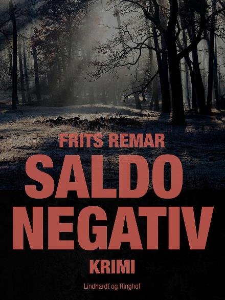 Cover for Frits Remar · Saldo negativ (Sewn Spine Book) [1st edition] (2017)