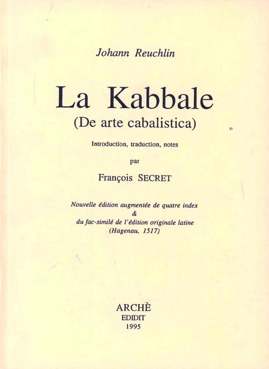 Cover for Johann Reuchlin · La Kabbale (De Arte Cabalistica) (Book)