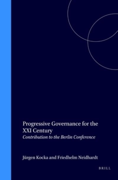 Cover for Gerhard Schroder · Progressive Governance for the XXI Century:Contribution to the Berlin Conference (Hardcover Book) (2002)