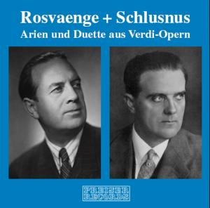 Verdi / Rosvaenge / Schlusnus · Arias & Duets by Verdi (CD) (2011)