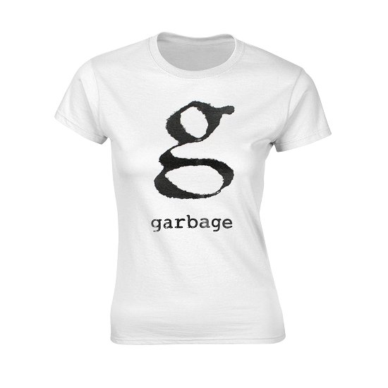 Cover for Garbage · Logo (White) (T-shirt) [size M] [White edition] (2018)