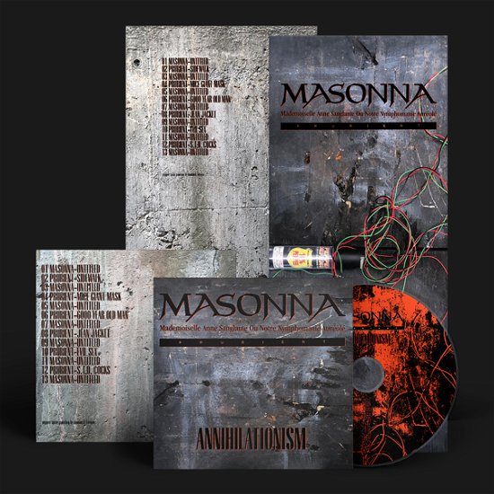 Cover for Masonna / Prurient · Annihilationism (Longbox Digi) (CD) (2022)