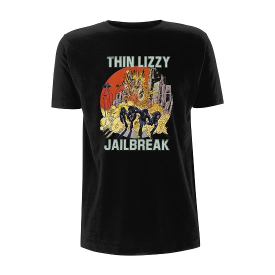 Thin Lizzy Unisex T-Shirt: Jailbreak Explosion - Thin Lizzy - Produtos - PHM - 5056012016749 - 21 de maio de 2018