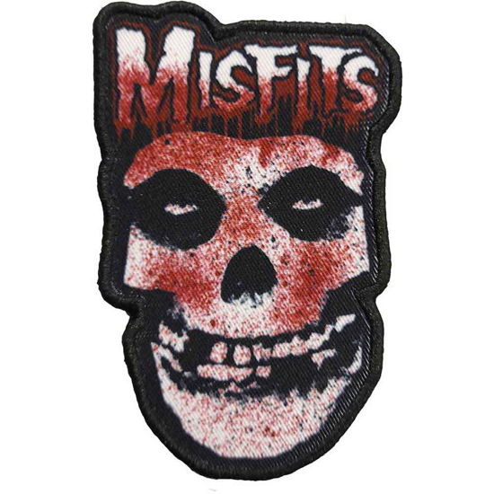 Misfits Standard Printed Patch: Blood Drip Skull - Misfits - Koopwaar -  - 5056561000749 - 