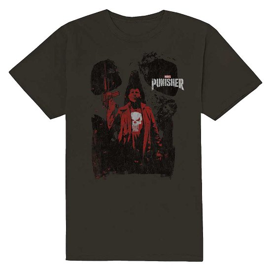 Marvel Comics Unisex T-Shirt: Punisher Red Outline - Marvel Comics - Merchandise -  - 5056561026749 - 
