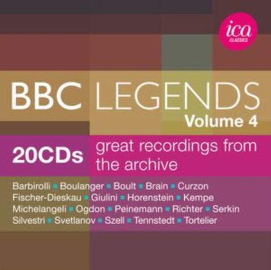 Cover for Tennstedt / Boulanger / Boult / Richter / Tortelier/+ · Bbc Legends / Volume 4 (CD) (2023)