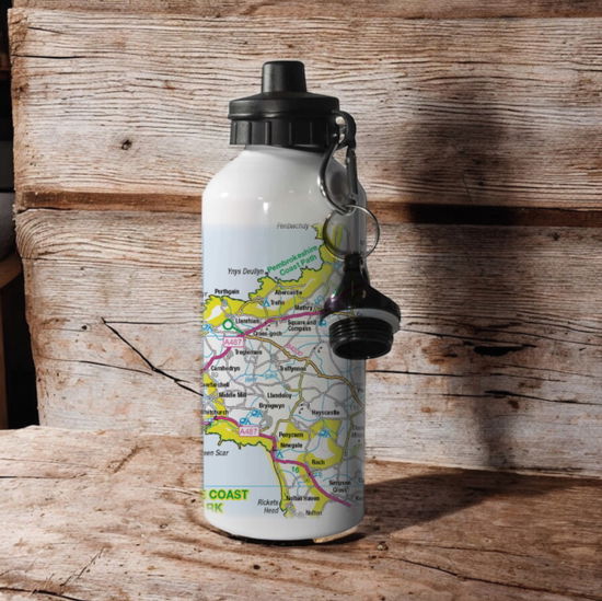 Cover for OS Map 600ml Metal Water Bottle - Pembrokeshire Coast National Park (MERCH) (2025)