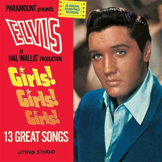 Cover for Elvis Presley · Girls! Girls! Girls! (+2 Bonus Tracks) (Solid Red Vinyl) (LP) [Limited edition] (2022)