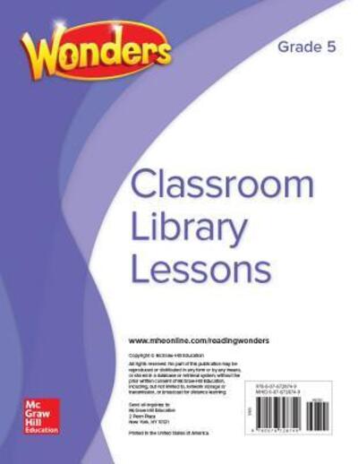 Cover for McGraw Hill · Wonders Classroom Library Lessons, Grade 5 (Paperback Book) (2016)