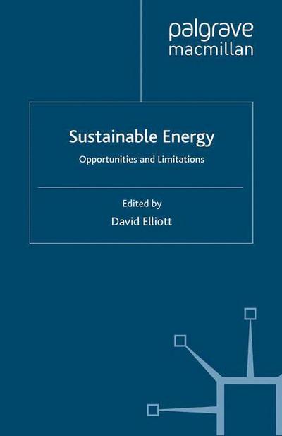 Cover for David Elliott · Sustainable Energy: Opportunities and Limitations - Energy, Climate and the Environment (Pocketbok) (2007)