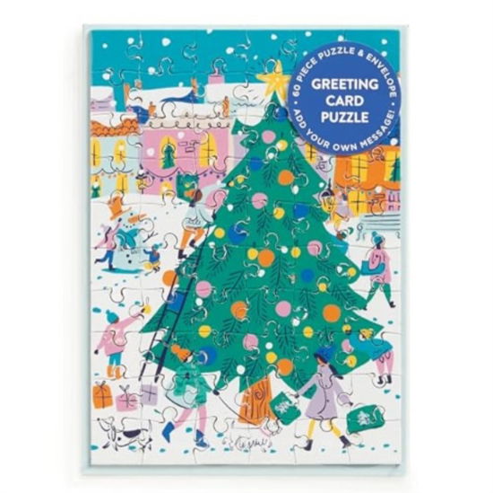 Cover for Galison · Merry &amp; Bright Greeting Card Puzzle (GAME) (2024)
