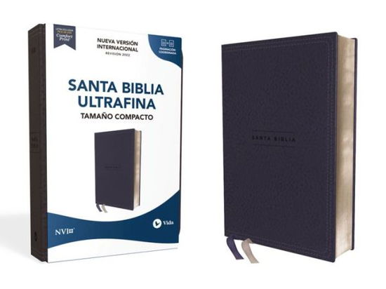 Cover for Nueva Versión Nueva Versión Internacional · NVI Santa Biblia Ultrafina, Tamaño Compacto, Leathersoft, Azul Marino, Palabras de Jesús en Rojo (Book) (2023)