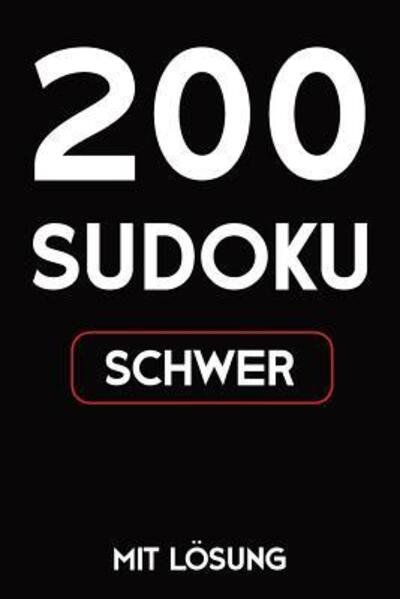 Cover for Tewebook Sudoku · 200 Sudoku schwer mit Lösung (Paperback Book) (2019)