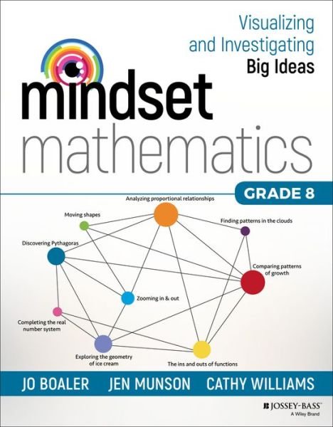 Cover for Jo Boaler · Mindset Mathematics: Visualizing and Investigating Big Ideas, Grade 8 - Mindset Mathematics (Paperback Bog) (2020)
