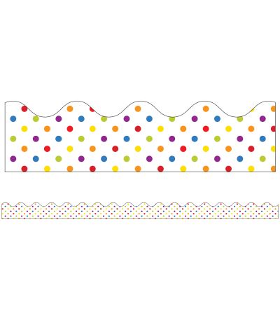 Super Power Rainbow Dots Scalloped Borders - Carson-Dellosa Publishing - Inne - Carson Dellosa Education - 9781483828749 - 14 stycznia 2016