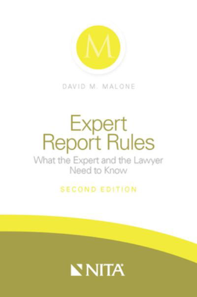 Cover for David M. Malone · Expert Report Rules (Book) (2012)