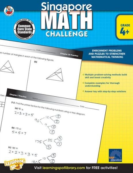 Singapore Math Challenge, Grades 4 - 6 - Frank Schaffer Publications - Bøger - Frank Schaffer Publications - 9781623990749 - 22. februar 2013