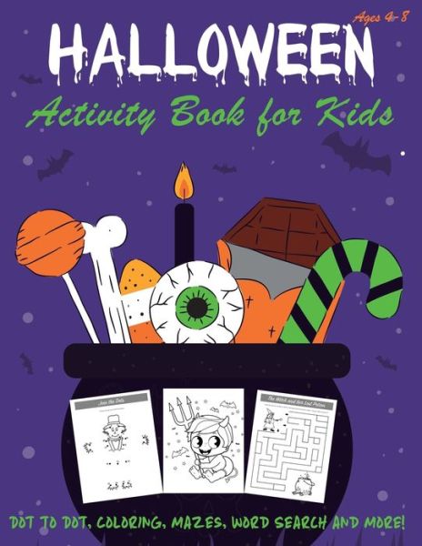 Cover for Happy Kid Press · Happy Halloween Activity Book for Kids (Paperback Book) (2019)